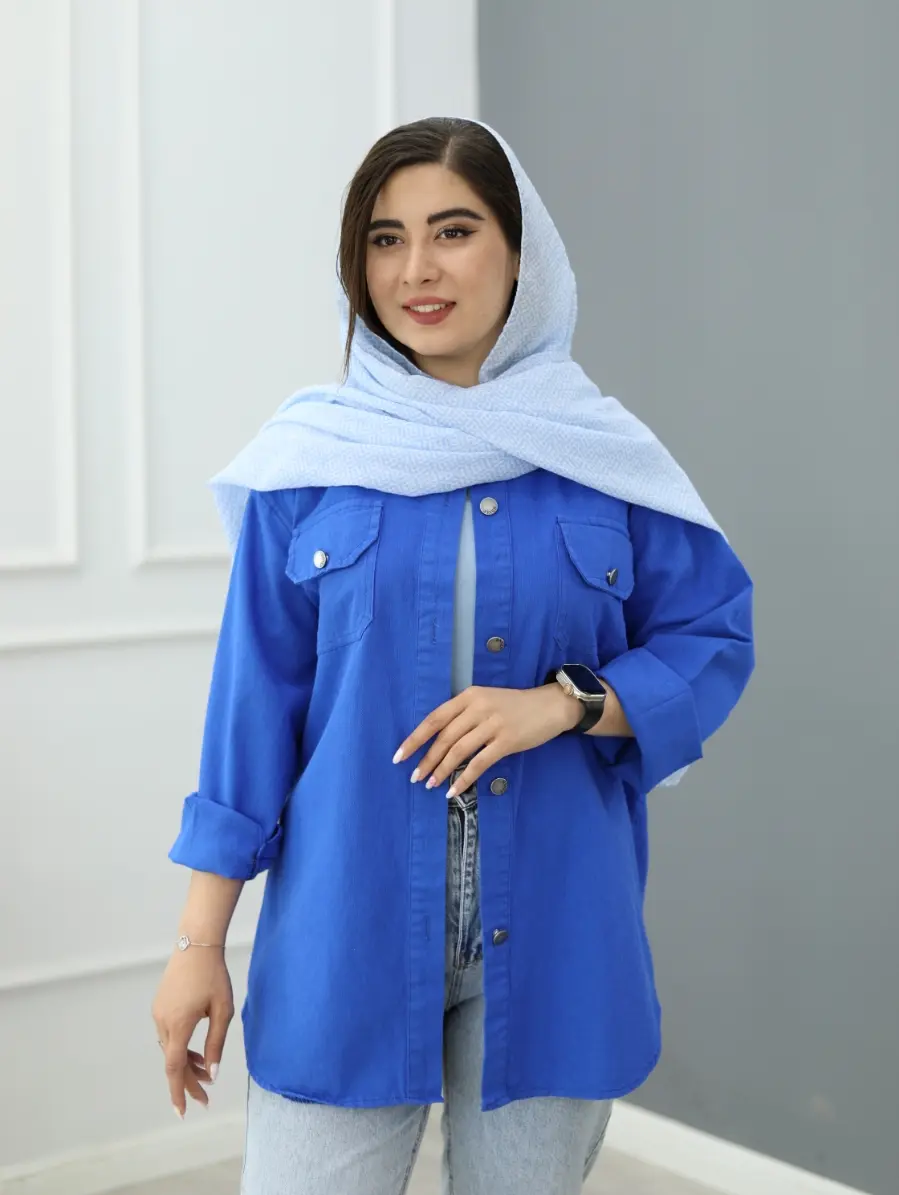 شومیز کتان گلبو